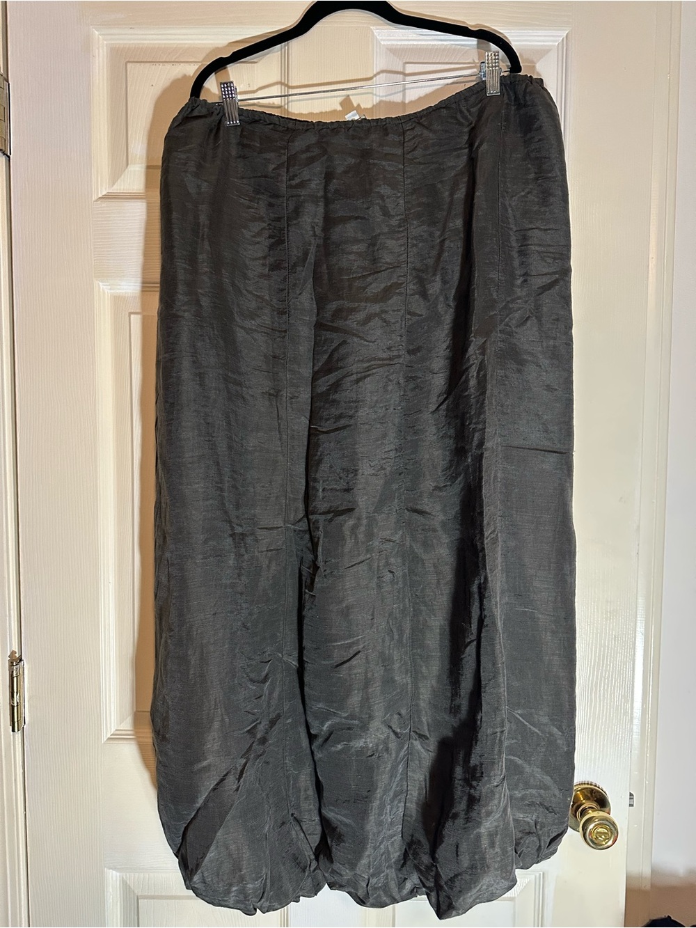Blue Fish Long Maxi Skirt in Charcoal Gray